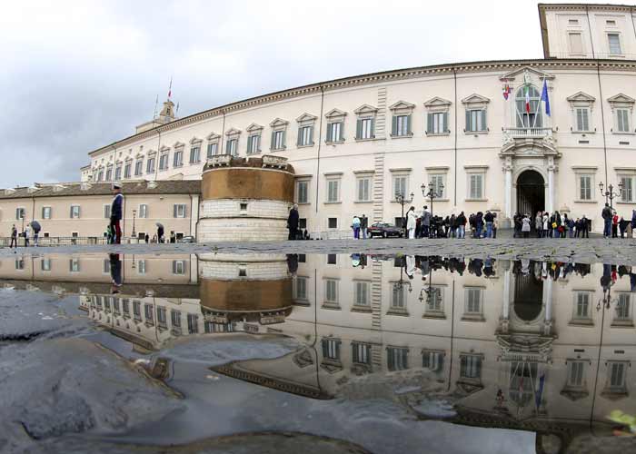 Il palazzo del Quirinale a Roma