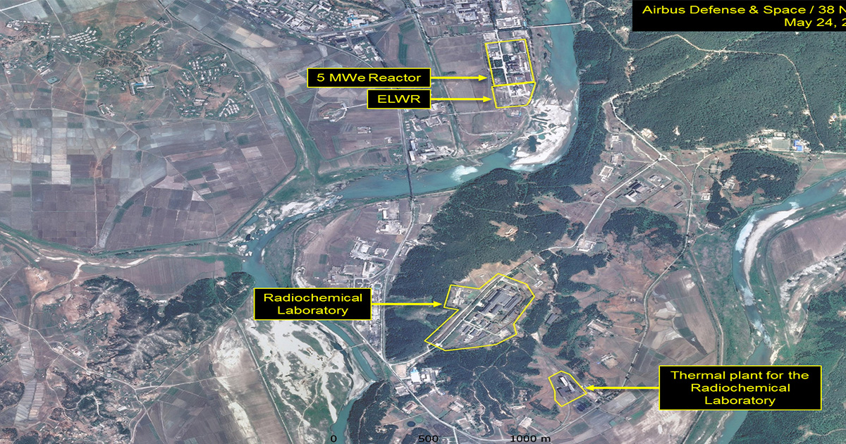 cartina siti nucleari Corea del Nord