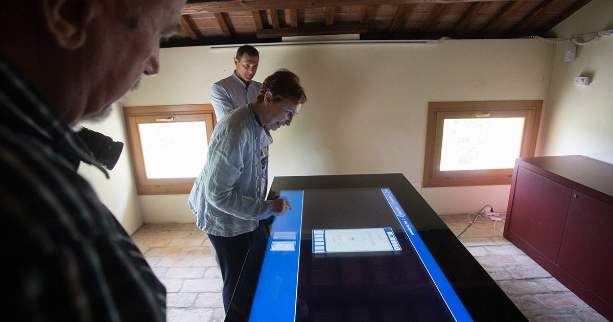 La sala multimediale della casa museo Matteotti