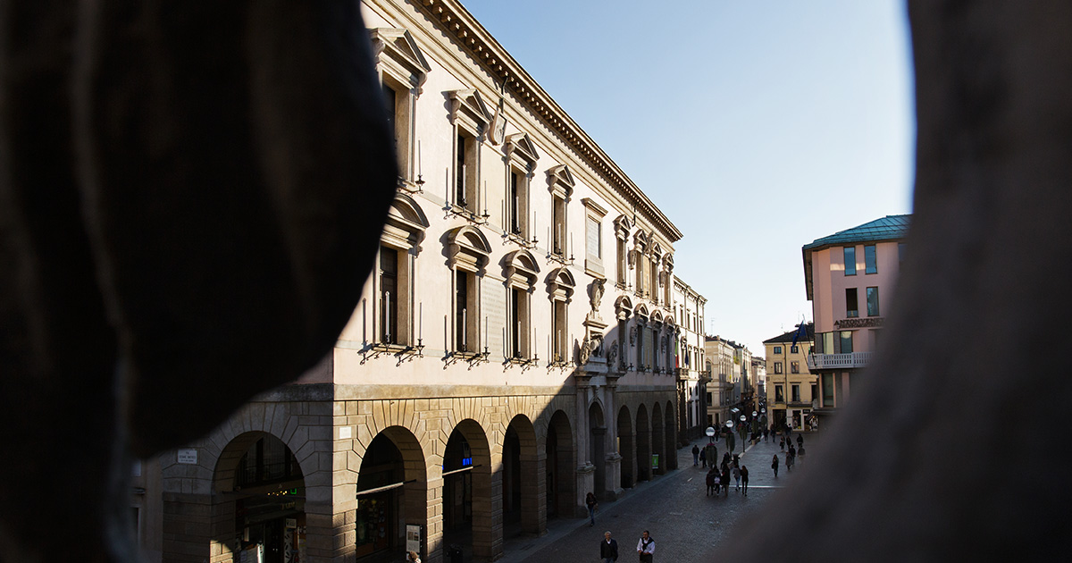 la facciata di Palazzo Bo