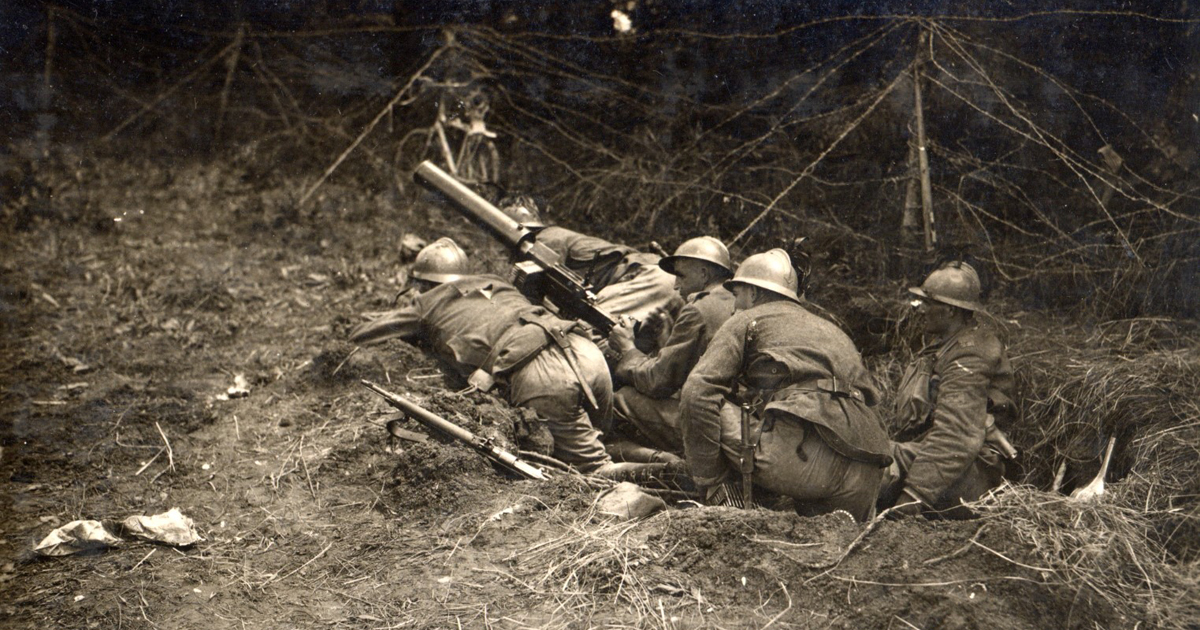 Postazione mitragliatrice italiana fronte del Piave, Archivio Fotografico Museo della Terza Armata