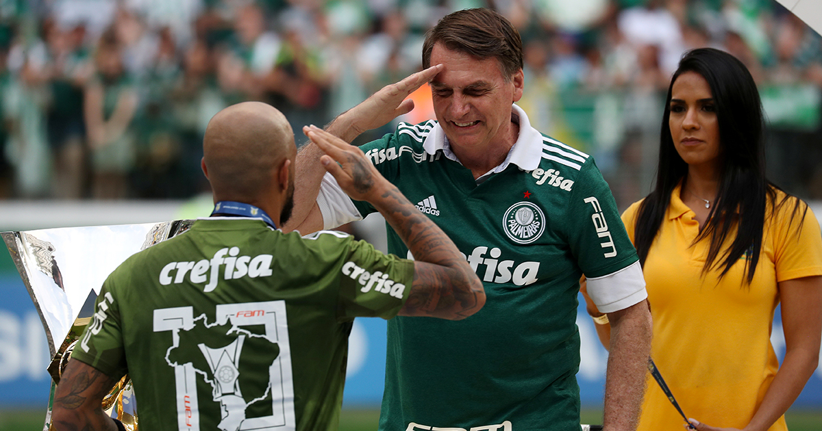 bolsonaro felipe melo palmeiras festa scudetto