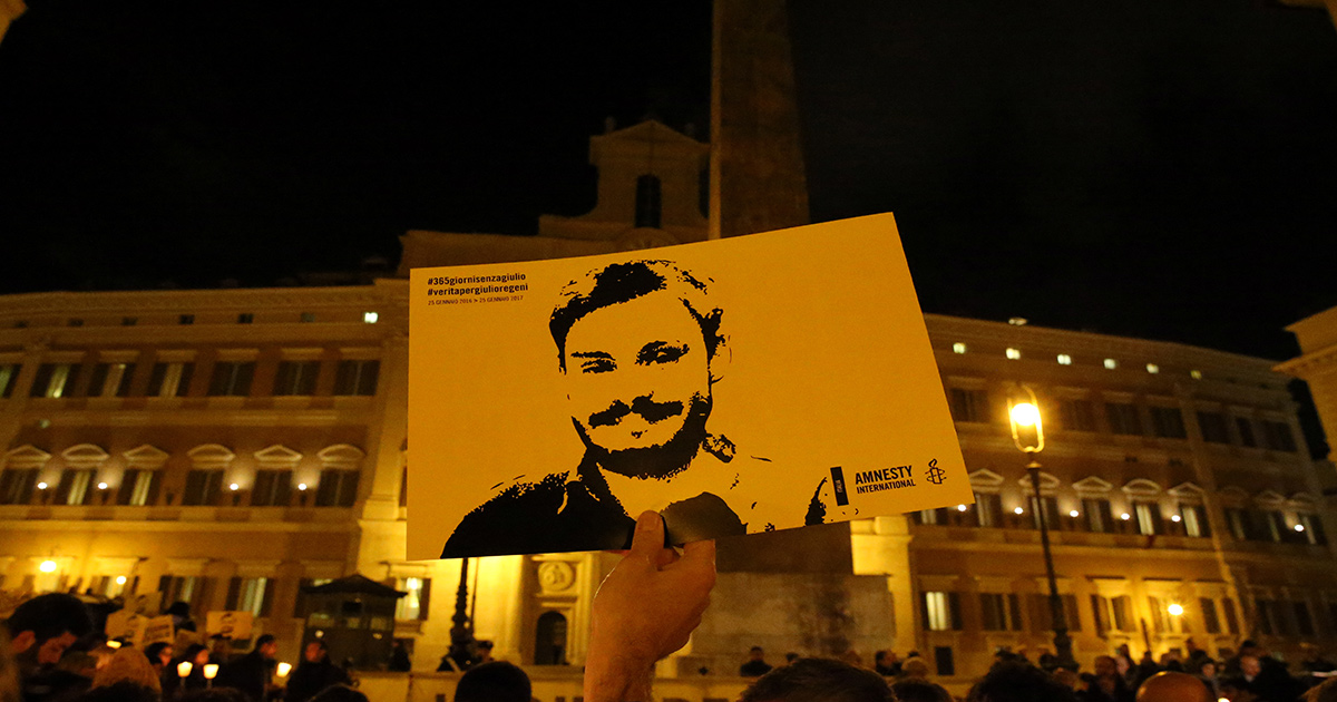 Manifestazione a Roma per Giulio Regeni