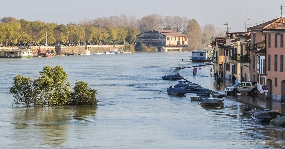 alluvione in provincia di Pavia, 2014