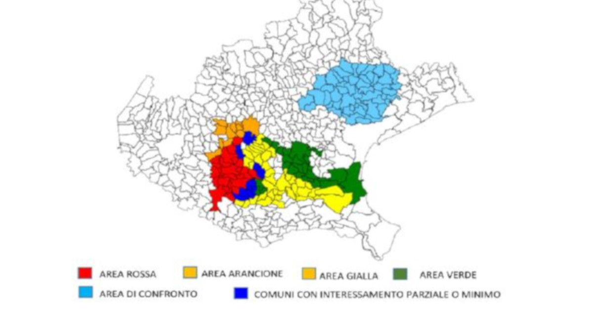 diverse aree di esposizione