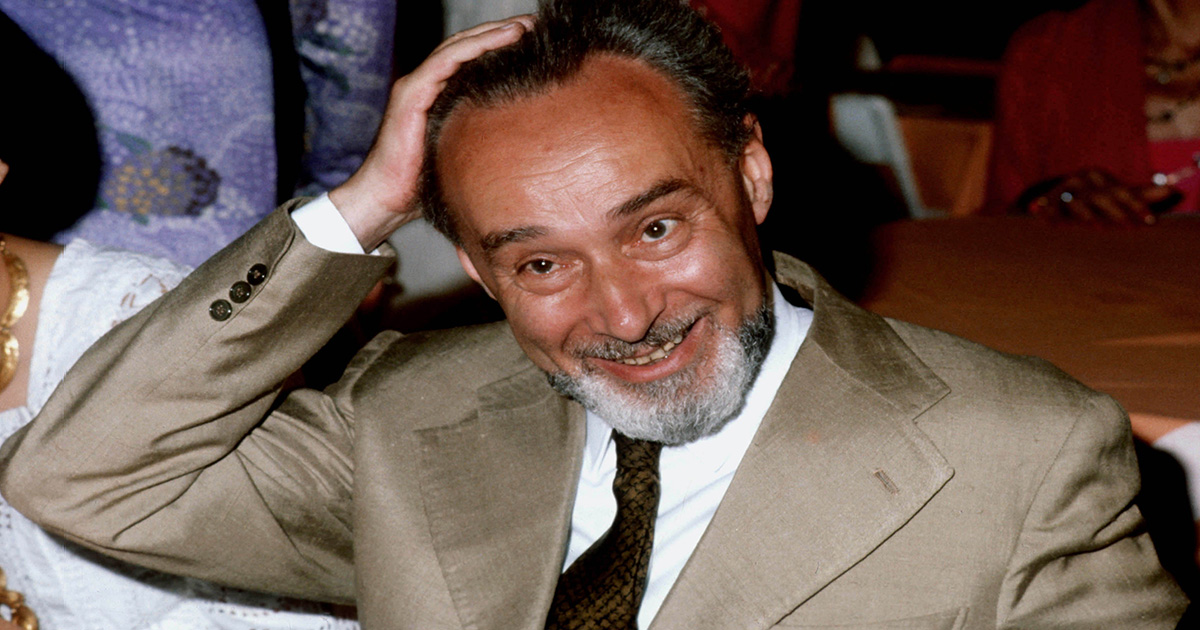 Primo Levi nel 1979 durante la cerimonia del Premio Strega