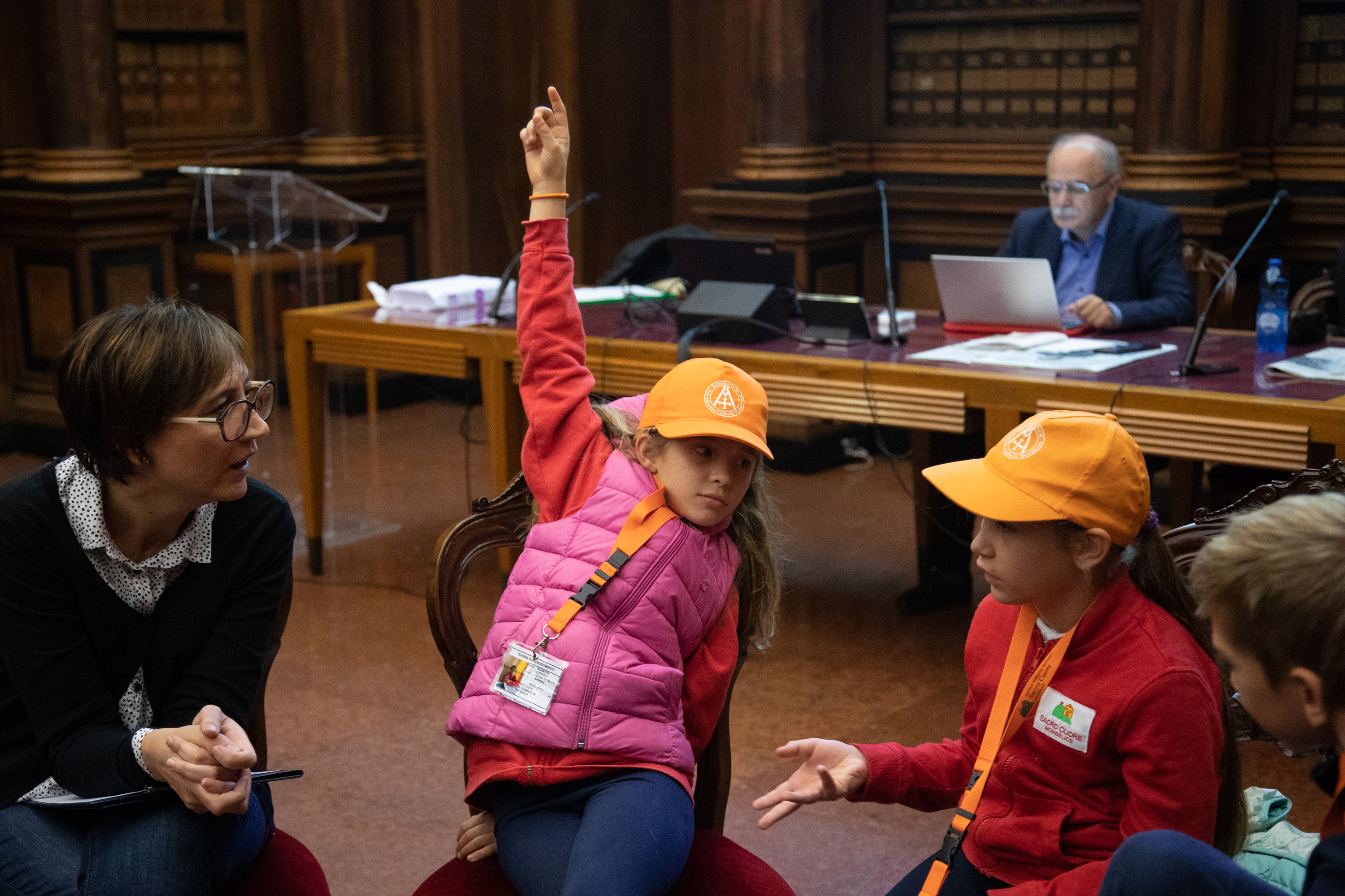 "Reporter per un giorno", Kids university 2019 - Archivio antico, Palazzo Bo, Università degli studi di Padova (foto: Andrea Signori)