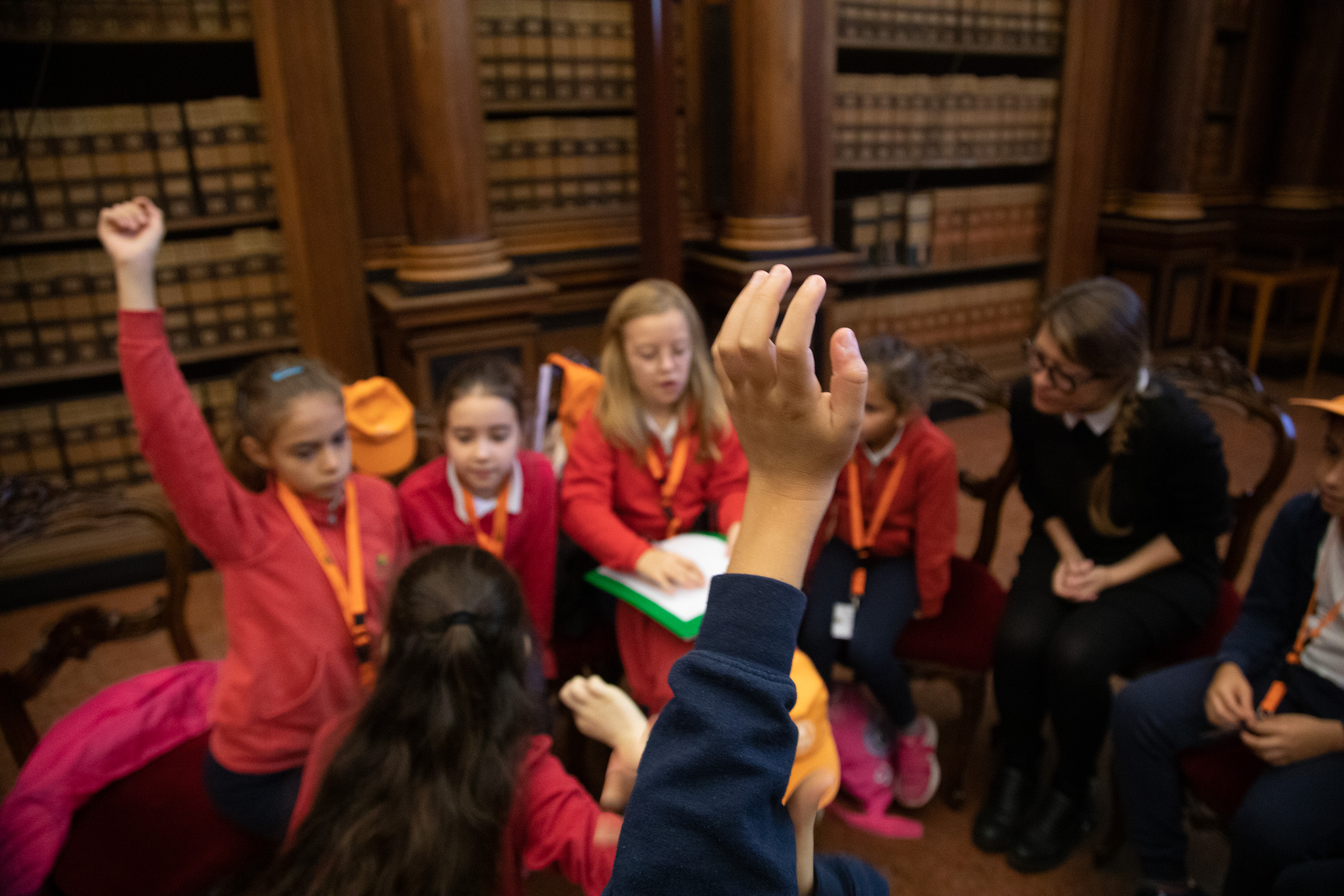 "Reporter per un giorno", Kids university 2019 - Archivio antico, Palazzo Bo, Università degli studi di Padova (foto: Andrea Signori)