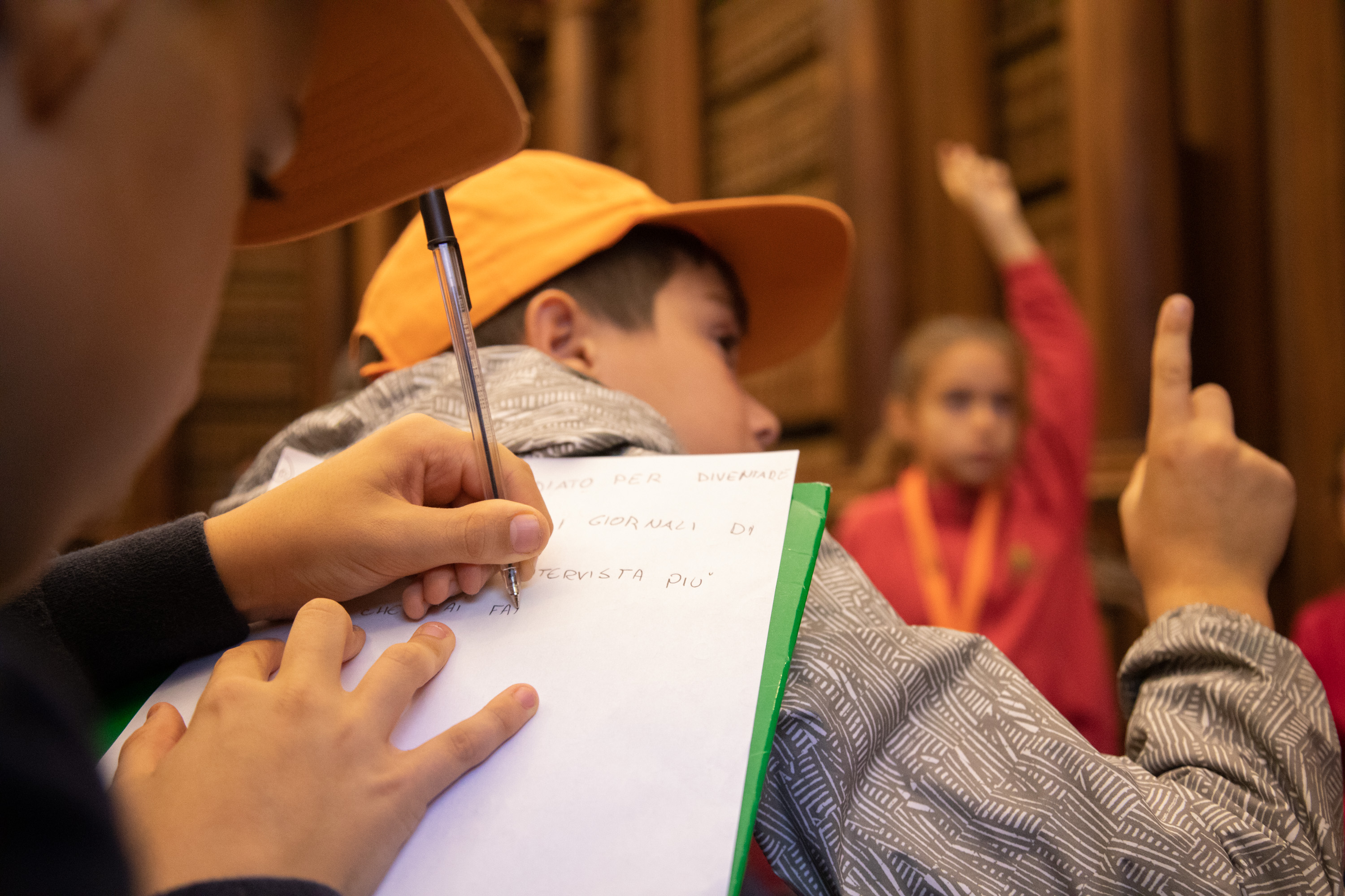 "Reporter per un giorno", Kids university 2019 - Archivio antico, Palazzo Bo, Università degli studi di Padova (foto: Andrea Signori)