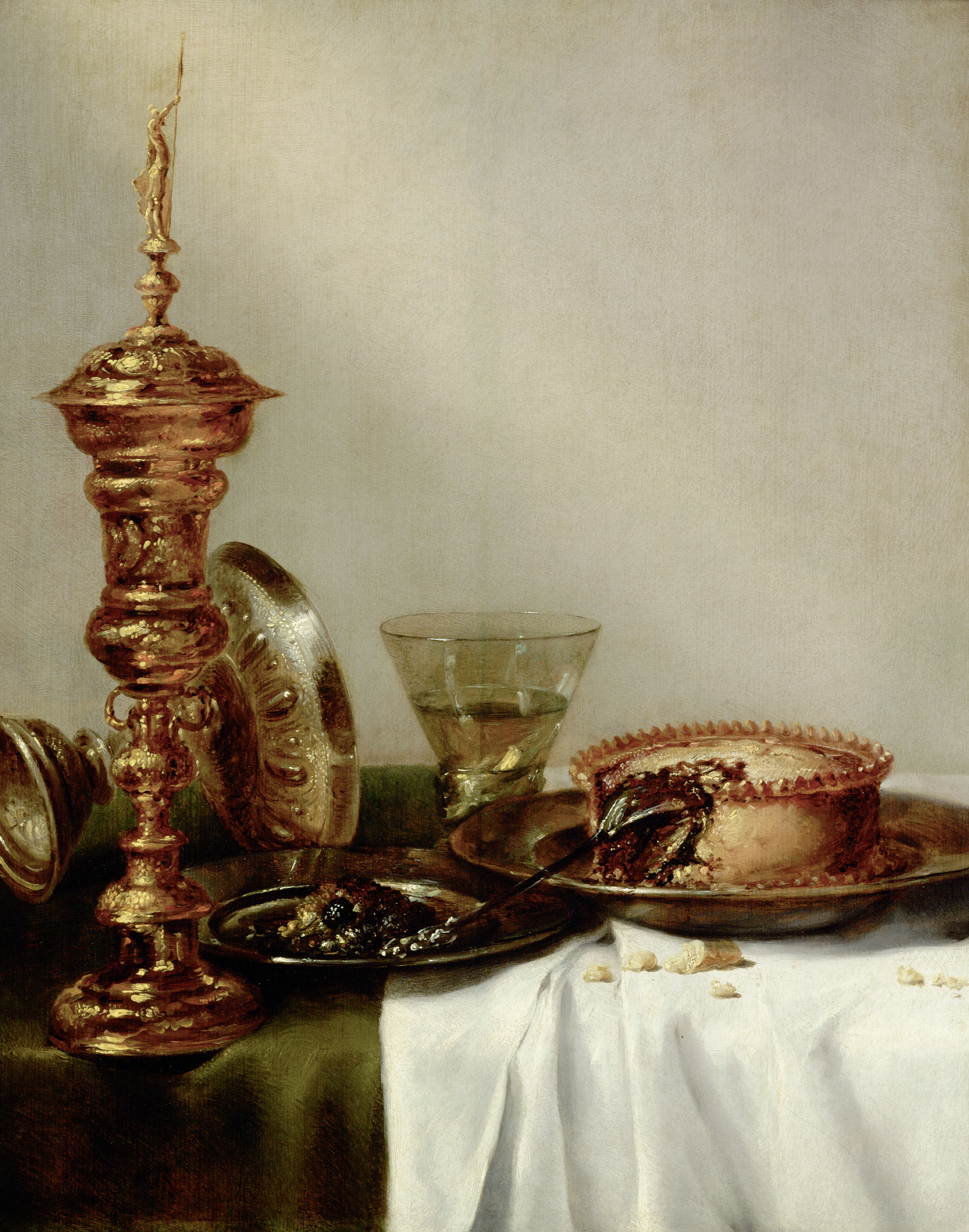 Willem Claesz Heda, Tavola imbandita, Datato 1634, Olio su tavola, 60,5 cm × 48,9 cm, Courtesy KHM-Museumsverband 