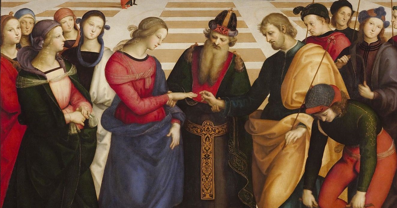 Raffaello Sanzio, Sposalizio della Vergine (dettaglio), 1504