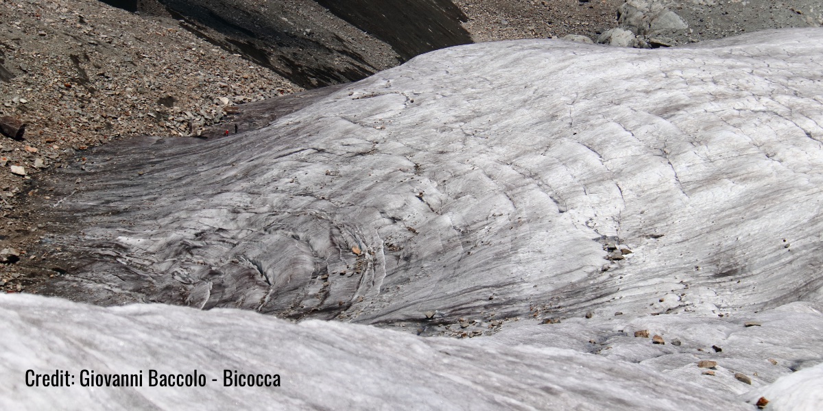 crioconite sui ghiacciai alpini