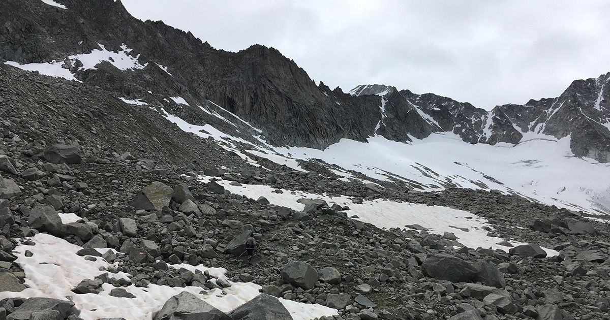 Adamello, oltre il rifugio Garibaldi