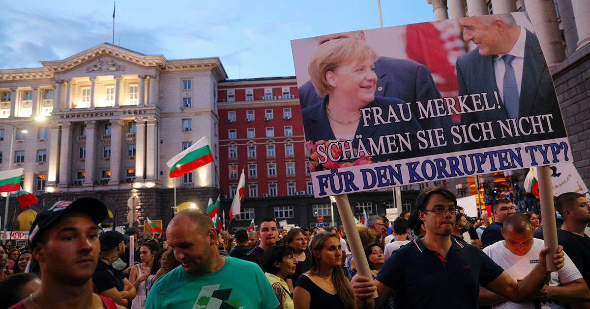 Le proteste in Bulgaria