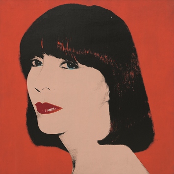 Andy Warhol, Krizia (Orange), 1980 polimero sintetico e inchiostro serigrafato su tela, 102,3 x 102,3 cm  Collezione Amedeo M. Turello, Monaco © The Andy Warhol Foundation for the Visual Arts Inc., by SIAE 2020