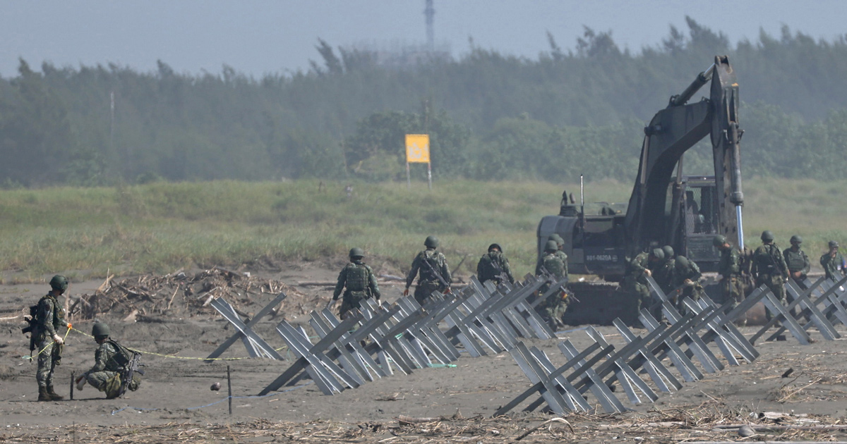 Una esercitazione militare a Taiwan. Foto: Reuters