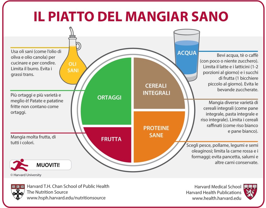 Piatto del mangiar sano