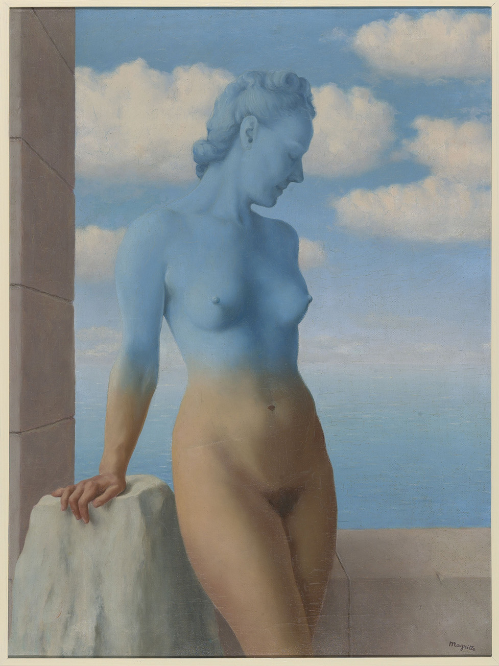 René Magritte, La magia nera (La magie noire), 1945, olio su tela, 79 × 59 cm. Musées Royaux des Beaux-Arts de Belgique, Bruxelles. Lascito Sig.ra Georgette Magritte, Bruxelles, 1987 © René Magritte, by SIAE 2022. photo: J. Geleyns