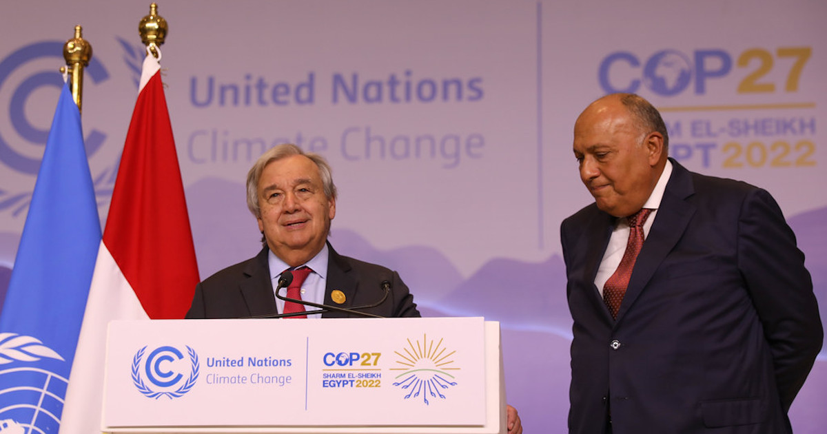 Cop27 Guterres Egitto