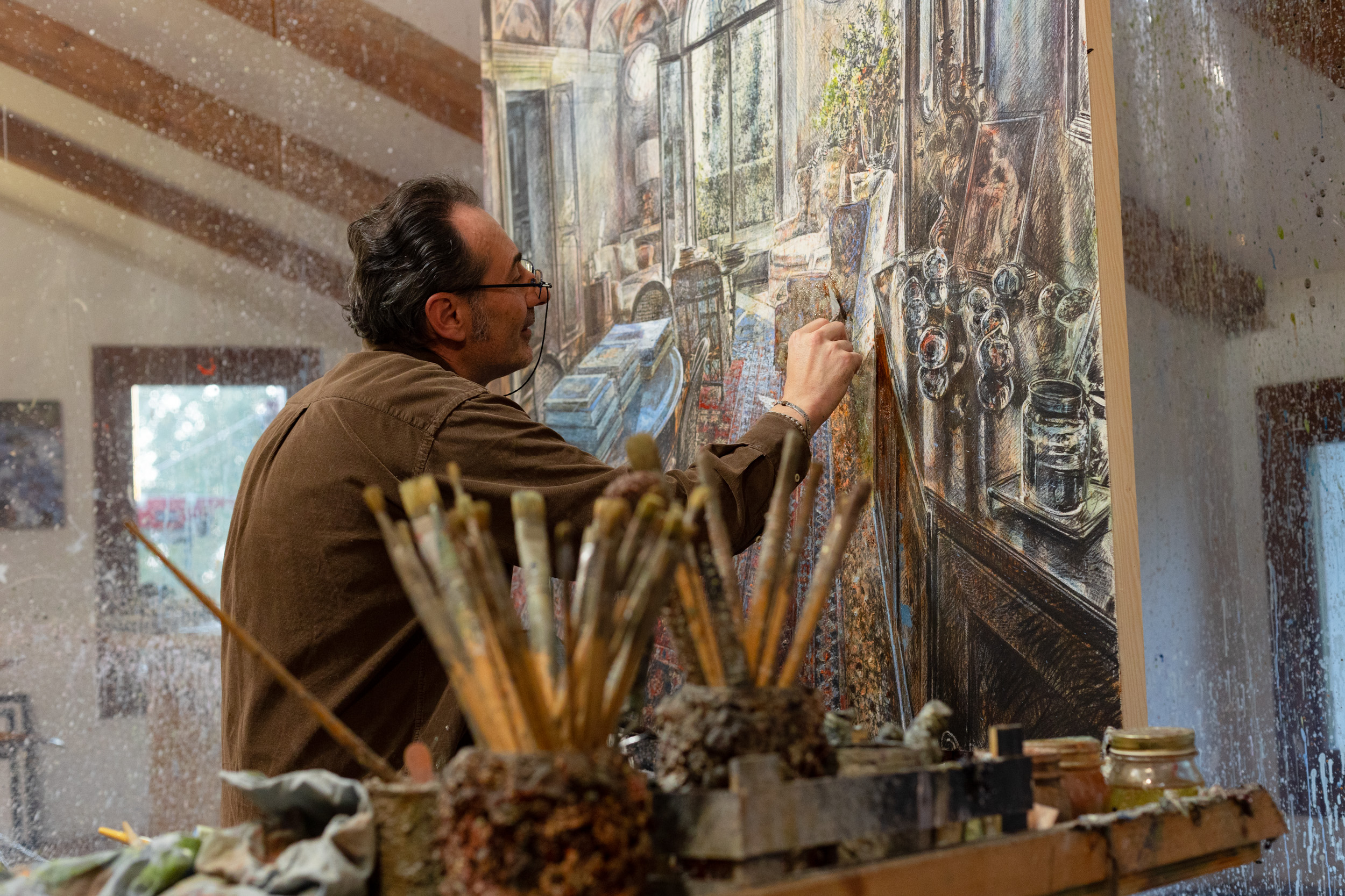 L'atelier di Raffaele Minotto. Foto: Massimo Pistore