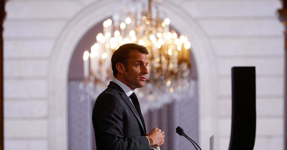 Il presidente della Francia, Macron