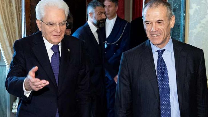 Carlo Cottarelli e Sergio Mattarella