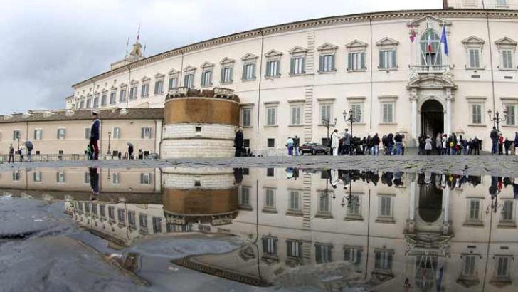 Il palazzo del Quirinale a Roma