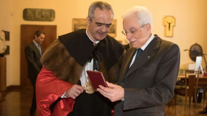 Rosario Rizzuto assieme a Sergio Mattarella