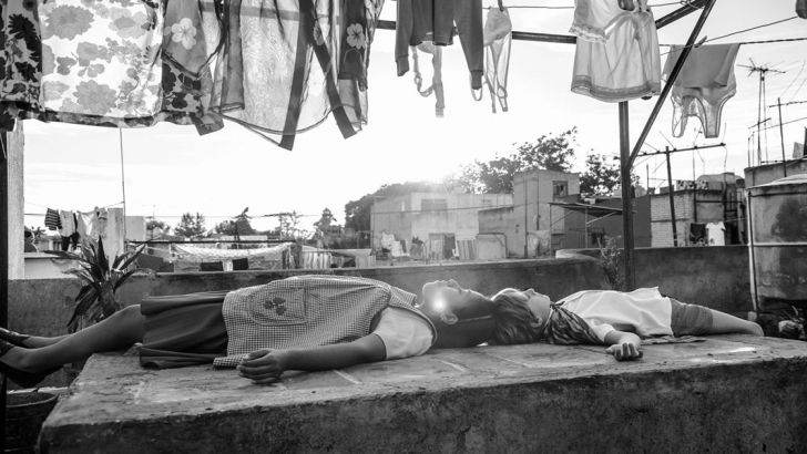 un fotogramma del film "Roma"