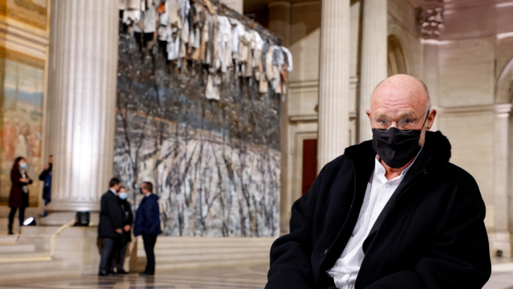 Anselm Kiefer al Pantheon di Parigi (Ludovic Marin/Pool via REUTERS)