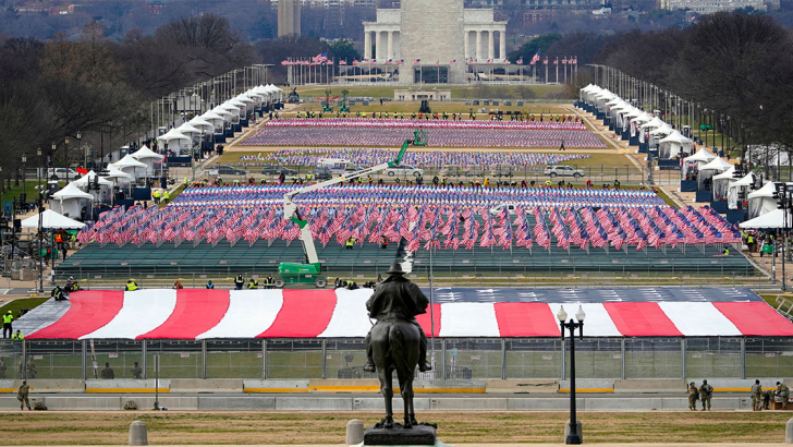 Washington e la vista sui preparativi per l'insediamento di Biden