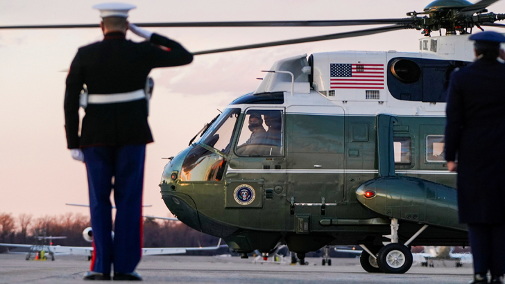 Il Marine 1, l'elicottero del presidente degli Stati Uniti