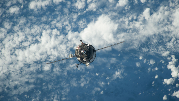 Un modulo di rifornimento in fase di aggancio alla stazione spaziale internazionale. Foto: Nasa