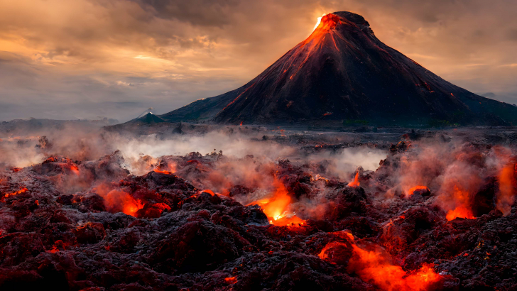 Eruzione vulcano